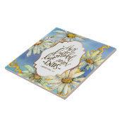 Klachten 3:22 His Faithful Love Never Ends Tegeltje (Zijkant)