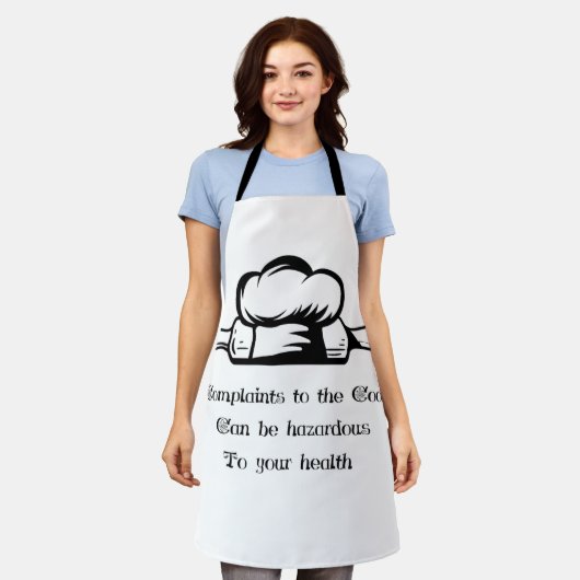 Klachten bij de kok schort (Gedragen)