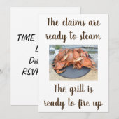 ***KLACHTEN ZIJN KLAAR VOOR STEAM** INVITATIE KAART (Voorkant / Achterkant)