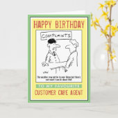 Klachtenafdeling Customer Care Worker Kaart (Gele Bloem)