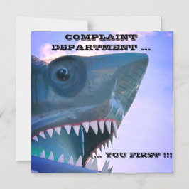 KLACHTENAFDELING HAAIENCRUISE DEURMAGNEET MAGNETISCHE UITNODIGING