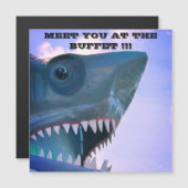 KLACHTENAFDELING HAAIENCRUISE DEURMAGNEET MAGNETISCHE UITNODIGING (Voorkant / Achterkant)