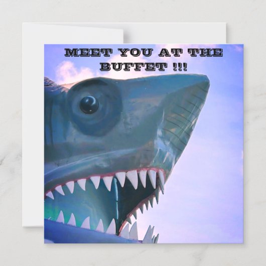 KLACHTENAFDELING HAAIENCRUISE DEURMAGNEET MAGNETISCHE UITNODIGING (Voorkant)