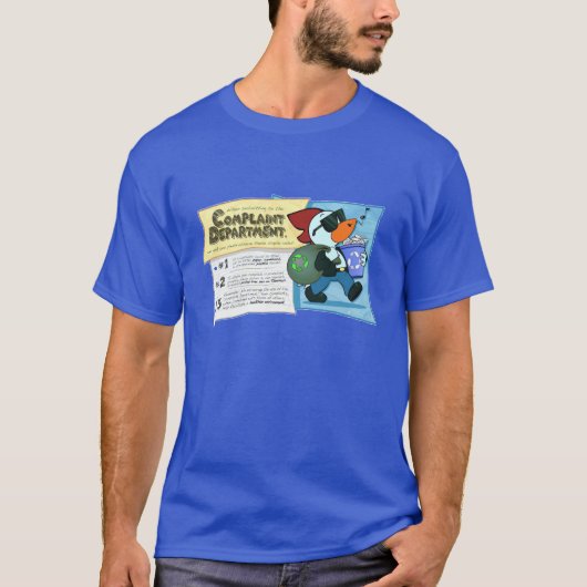 Klachtenafdeling - T-shirt van Mannen van vleeskui (Voorkant)