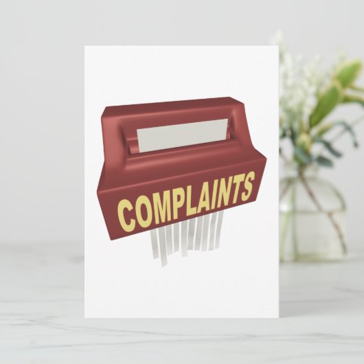 Klachtendoos Kaart (Staand voorkant)