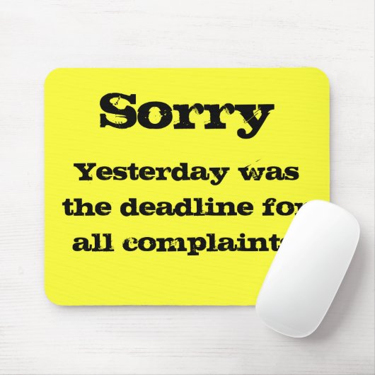 Klachtenmousemat Muismat (Met muis)