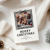 Klad Foto Frame Kerstmis Feestdagenkaart