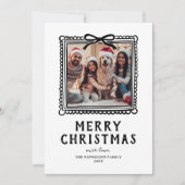 Klad Foto Frame Kerstmis Feestdagenkaart (Voorkant)