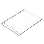 Kladblok Notitieboek (Linkerzijde)