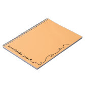 Kladblok Oranje Notitieboek (Linkerzijde)