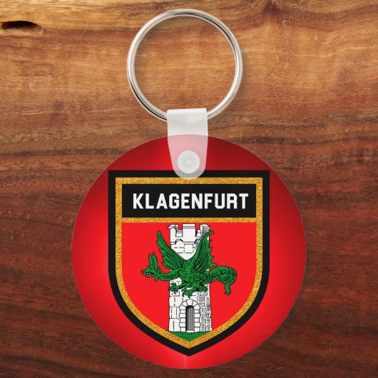 Klagenfurt Flag Sleutelhanger (Voorkant)