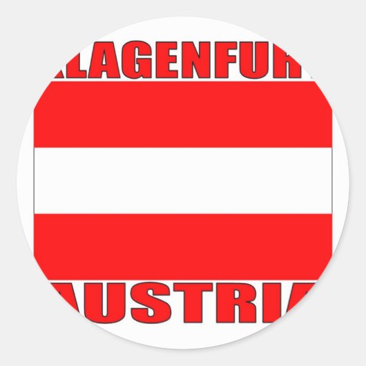 Klagenfurt, Oostenrijk Ronde Sticker (Voorkant)