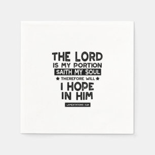 Klagzangen 3:24 De Heere is Mijn Deel Quotes Servet