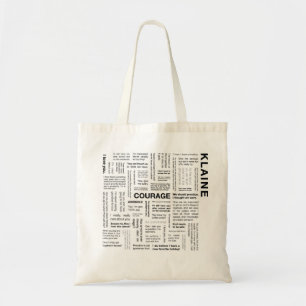 Klaine Quotes Tote Bag