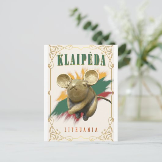 Klaipeda-Briefkaart Briefkaart (Staand voorkant)