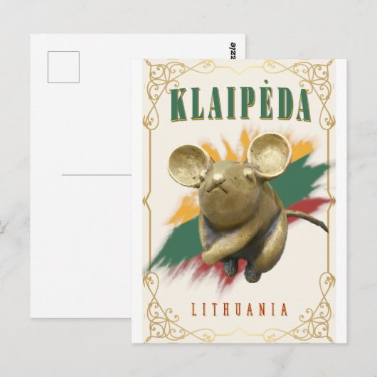 Klaipeda-Briefkaart Briefkaart (Voorkant / Achterkant)