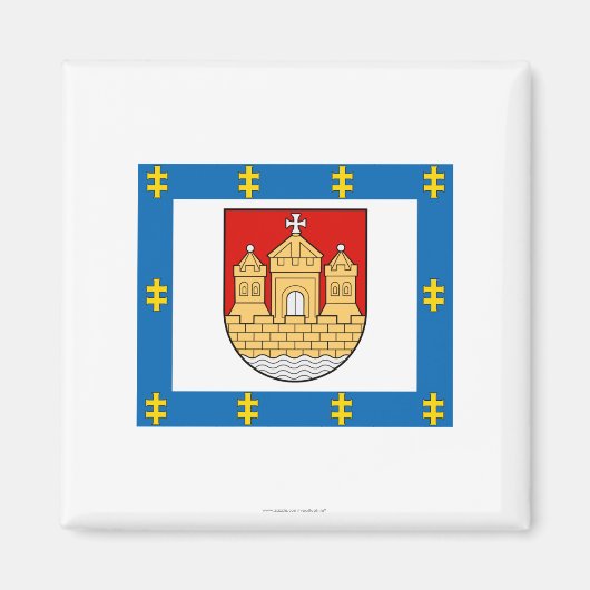 Klaipeda County Vlag Magneet (Voorkant)