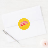 Klam drank ronde sticker (Envelop)