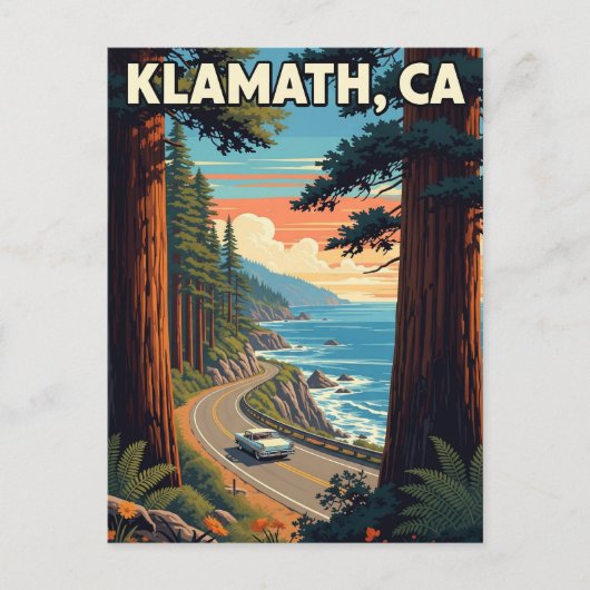 Klamath California Reizen Briefkaart (Voorkant)