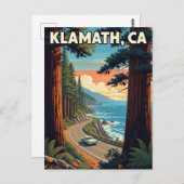 Klamath California Travel Briefkaart (Voorkant / Achterkant)
