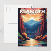 Klamath Californië Reizen Briefkaart (Voorkant / Achterkant)