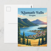 Klamath Falls, Oregon Briefkaart (Voorkant / Achterkant)