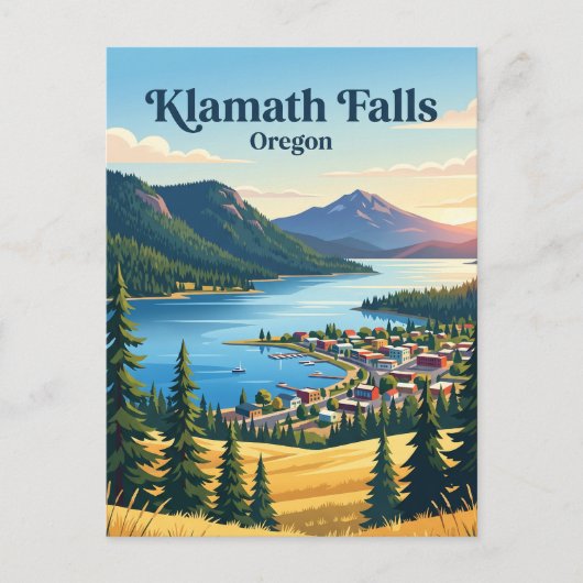 Klamath Falls, Oregon Briefkaart (Voorkant)