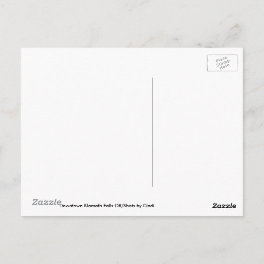 Klamath Herfsten OF Briefkaart (Achterkant)