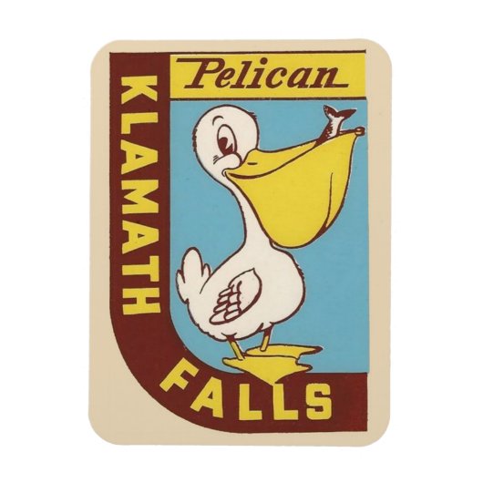 Klamath Herfsten, Oregon Magnet - Vintage Travel Magneet (Verticaal)