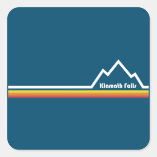 Klamath Herfsten Oregon Vierkante Sticker