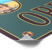 Klamath-Herfsten, OregonScene Travel Poster (Hoek)