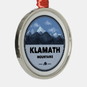 Klamath Mountains California Oregon Camping Metalen Ornament (Rechts)