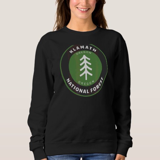 Klamath National Forest Oregon of Tree Badge Trui (Voorkant)