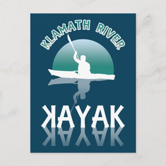 Klamath River California - Kayak Briefkaart (Voorkant)