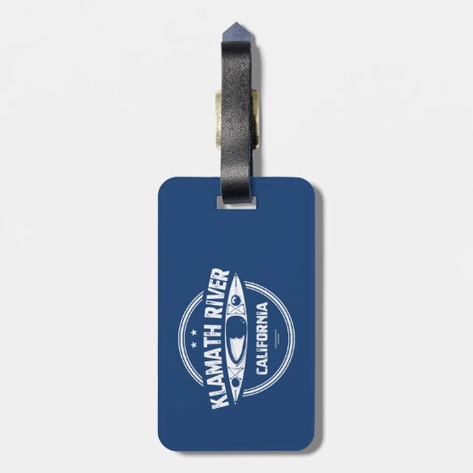 Klamath River, Californië Bagagelabel (Achterkant verticaal)