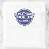 Klamath River, Californië Rechthoekige Sticker (Tas)