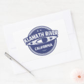 Klamath River, Californië Rechthoekige Sticker (Envelop)