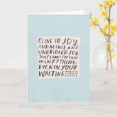 Klamp me aan vreugde vast - wenskaart kaart (Gele Bloem)