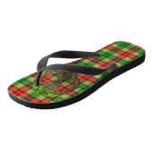 Klan buchanan tartan en Keltische levensboom Teenslippers (Schuin)