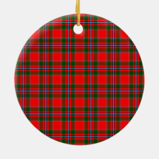 Klan Butter Check Tartan Keramisch Ornament (Achterkant)