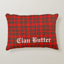 Klan Butter Tartan en aangepaste tekst