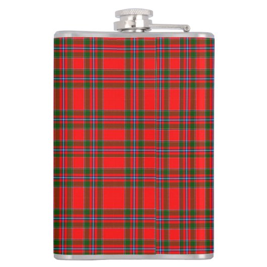 Klan Butter Tartan en aangepaste tekst Heupfles (Achterkant)