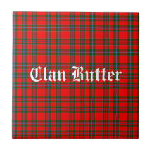 Klan Butter Tartan en aangepaste tekst