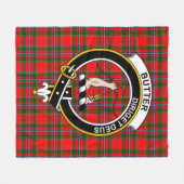 Klan Butter Tartan Schotlandse ruit Fleece Deken (Voorkant (Horizontaal))