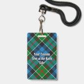 Klan Kirkpatrick Tartan Badge (Achterkant met lanyard)