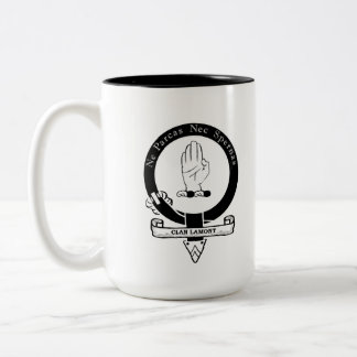Klan Lamont geïnspireerde koffie theemok Tweekleurige Koffiemok