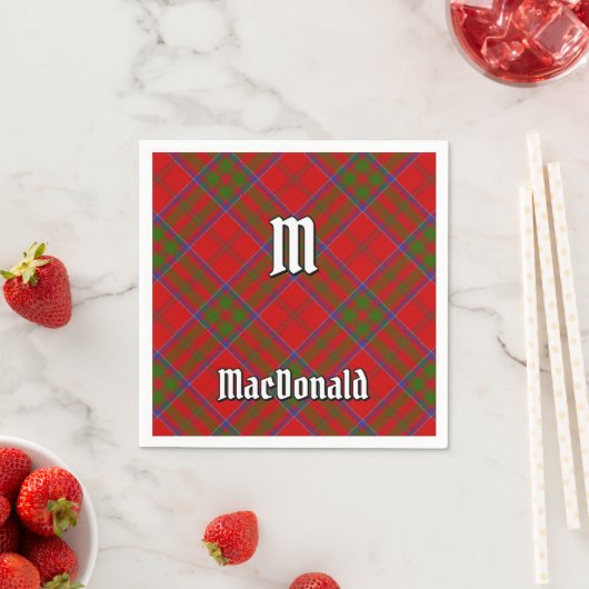 Klan MacDonald van Keppoch Tartan Servetten (Insitu)
