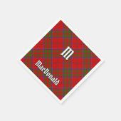 Klan MacDonald van Keppoch Tartan Servetten (Hoek)