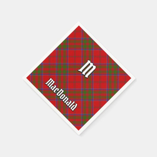 Klan MacDonald van Keppoch Tartan Servetten (Hoek)