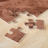 Klandscape met waterval in een canyon legpuzzel (Zijkant)